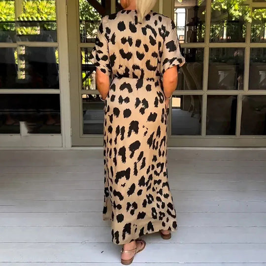 Helga™ | Leopard Print Dress