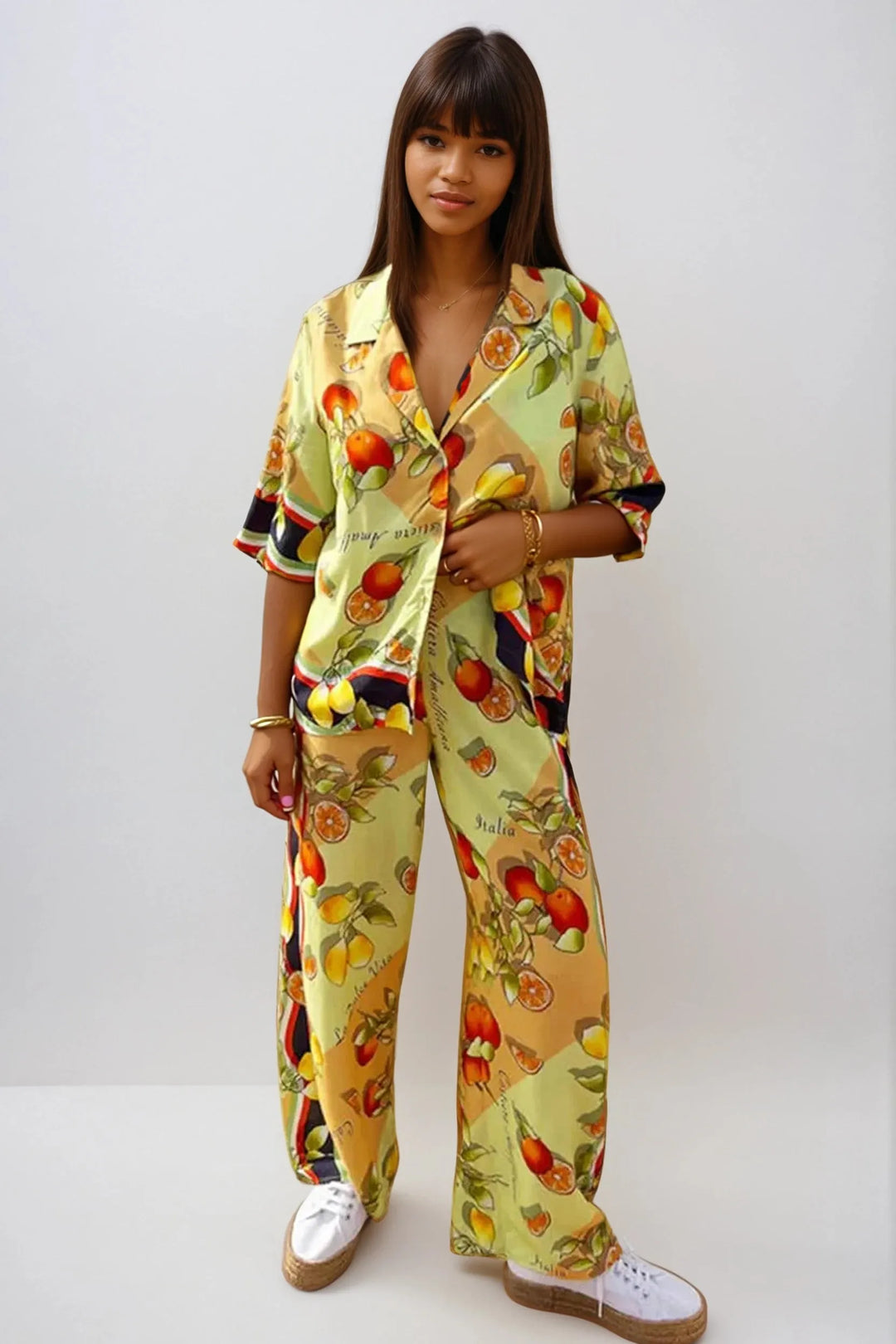 Amaya Lemon Print Set