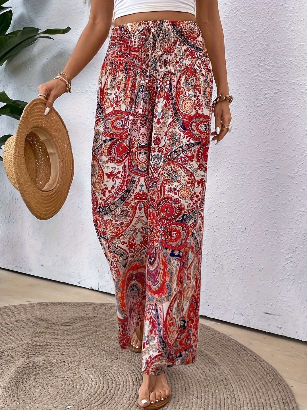 Jade -  Boho High-Waist Pants