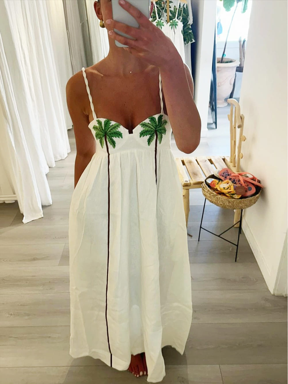 Sally ™ | Palm Oasis Maxi Dress