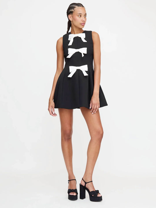 Millie ™ |  Front-Bow Frock Style Mini Dress