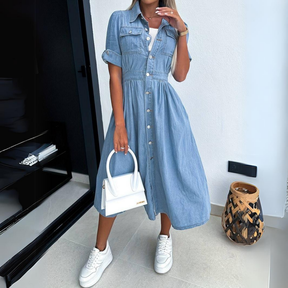 Helen - Chic Denim Dress