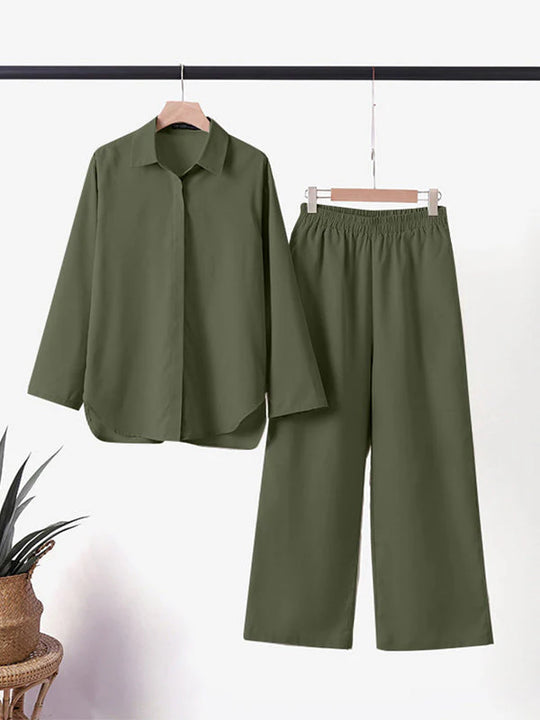 Canna™ | Cotton Linen Shirt & Trouser Set