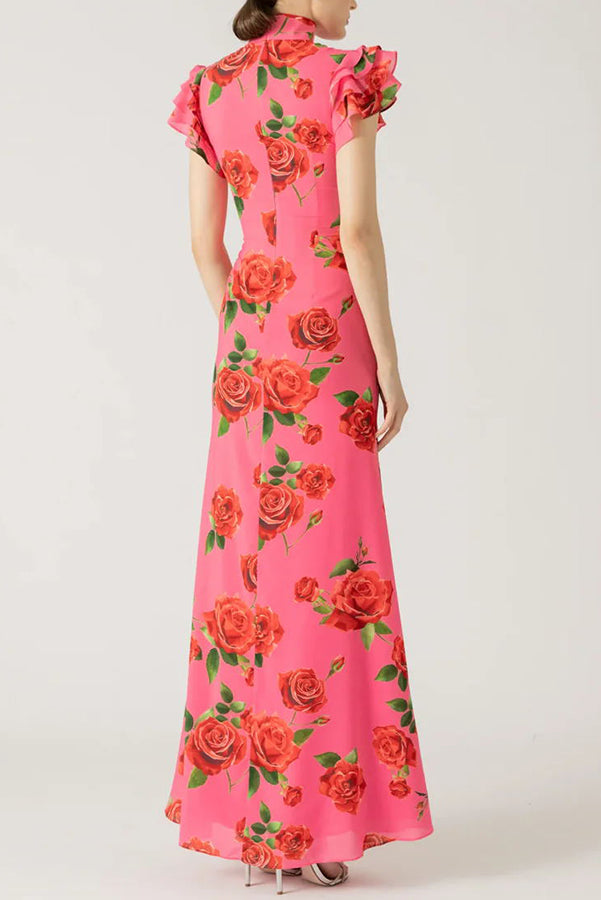 Lalin™ | Stylish Sleeveless Maxi Floral Dress