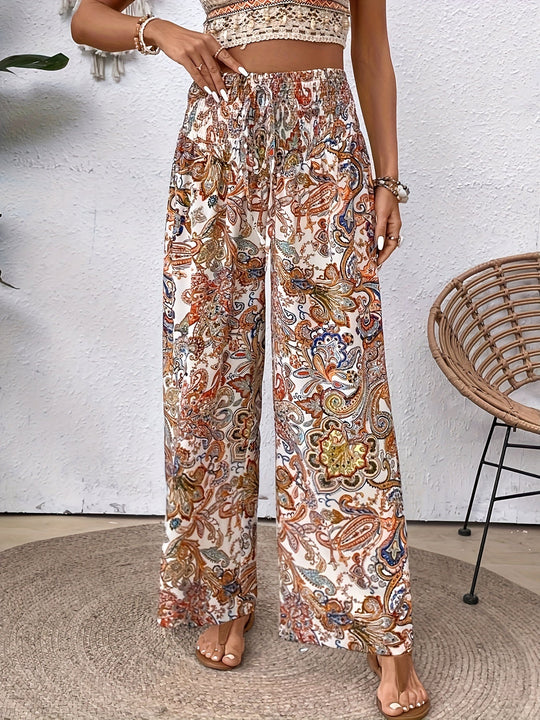 Jade -  Boho High-Waist Pants