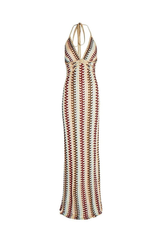 Isla Boho Knit Maxi Dress – Effortless Elegance, Free-Spirited Charm