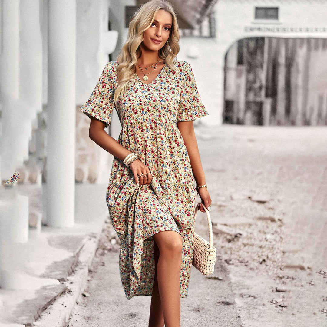 Beline™ | Floral Midi Dress