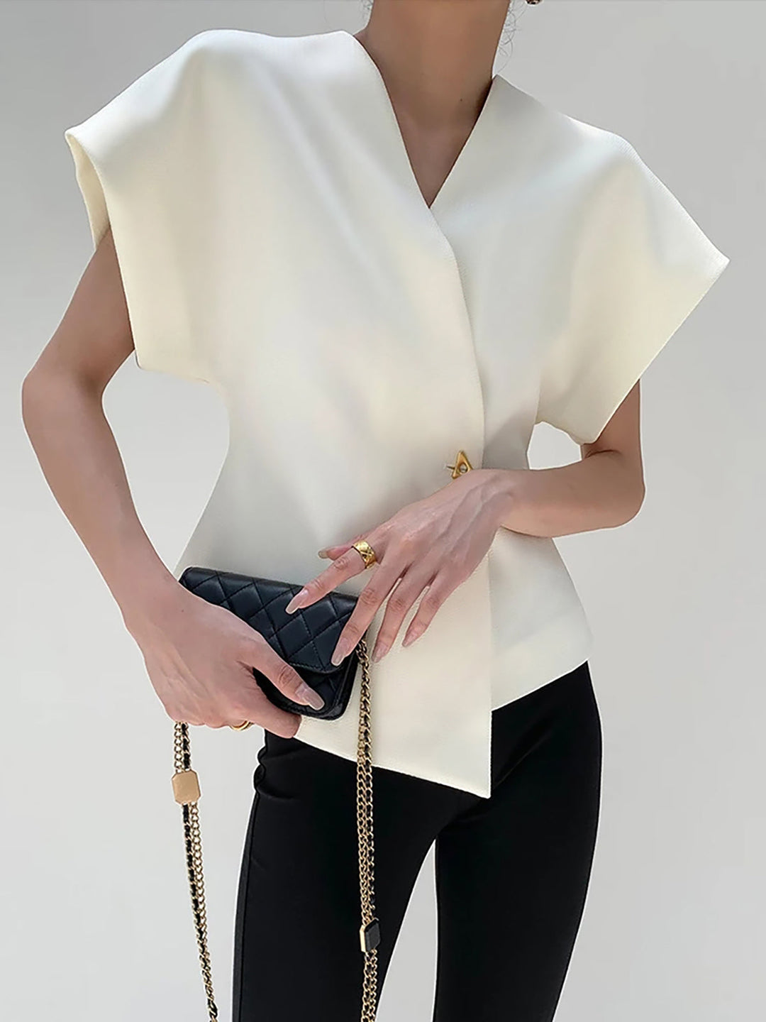 Rhenira ™ | V-Neck Asymmetric Top