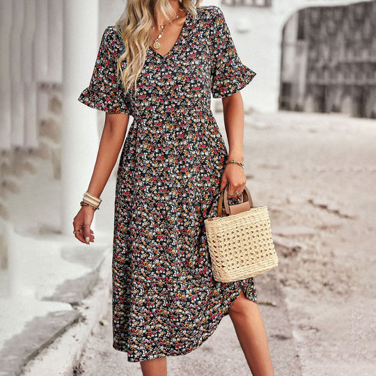 Beline™ | Floral Midi Dress