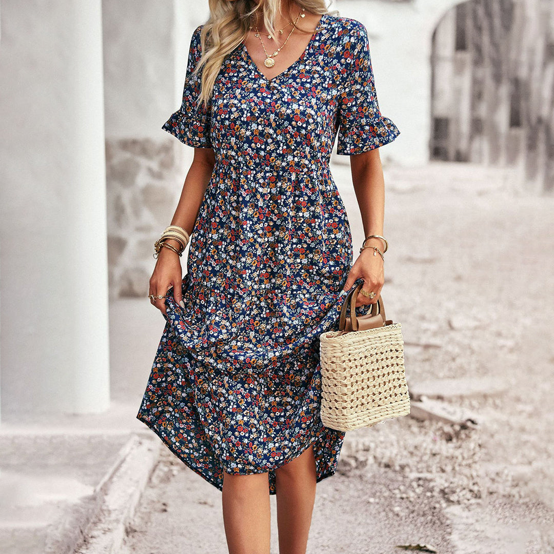 Beline™ | Floral Midi Dress