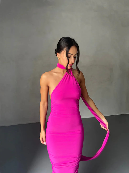 Lynessa™ | One Shoulder Cut-Out Maxi Dress