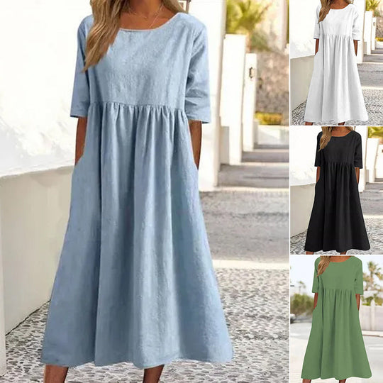 Sophie™ | Linen and Cotton Dress