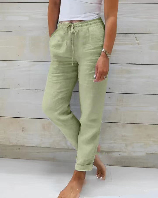 Beatrice - Casual Chic Straight Trousers