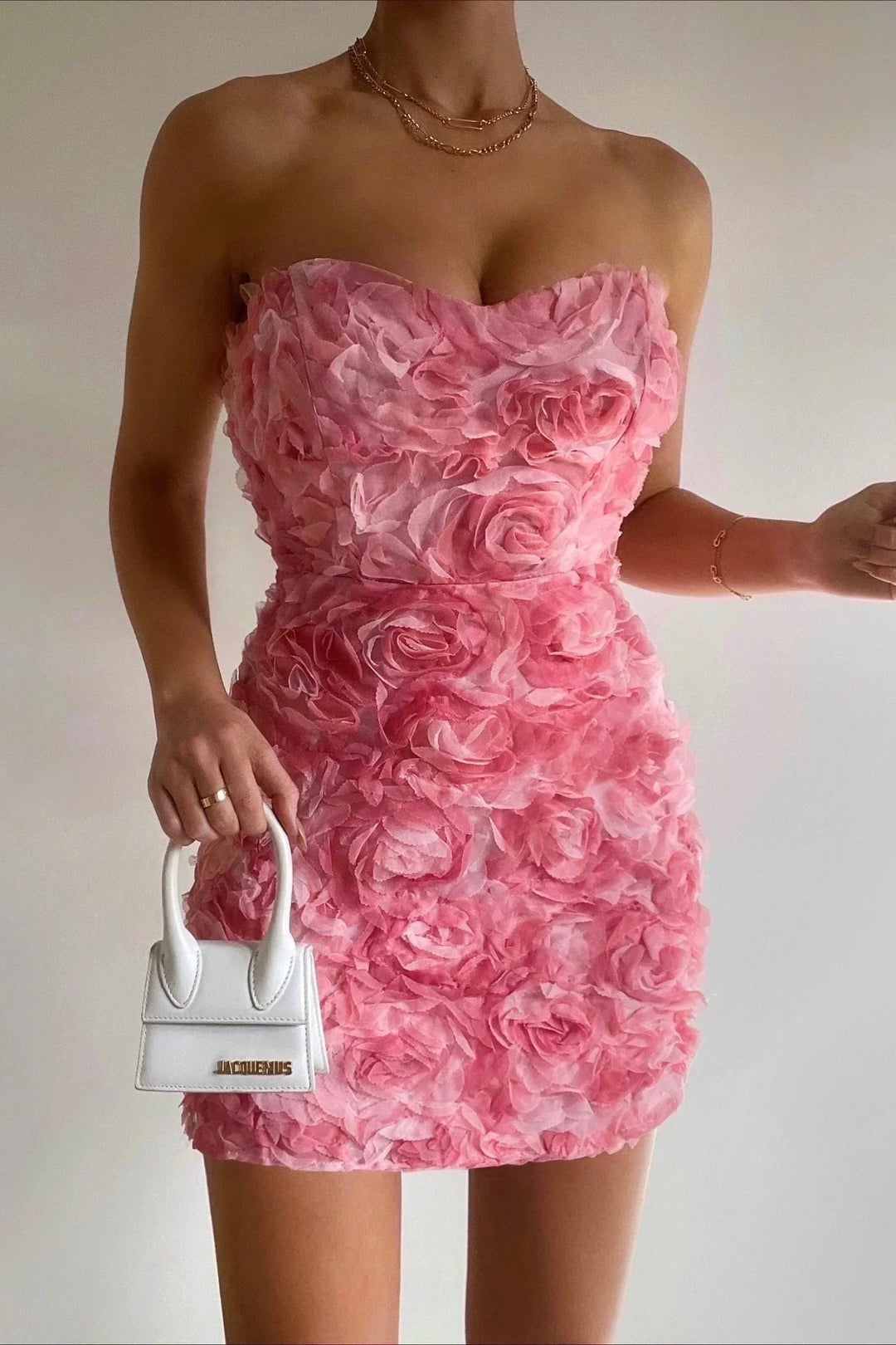 Rosabella™ | Strapless Rose Dress