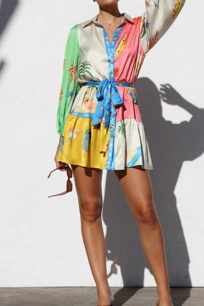 Noa Vibrant Mini Dress