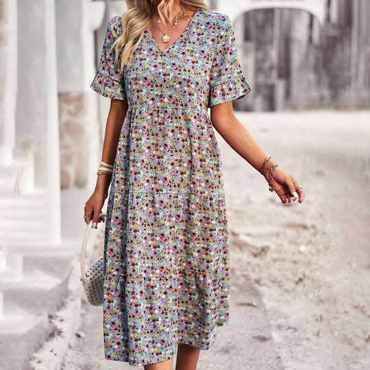 Beline™ | Floral Midi Dress