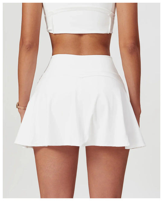 Nora Crop Top Short Skirt Set