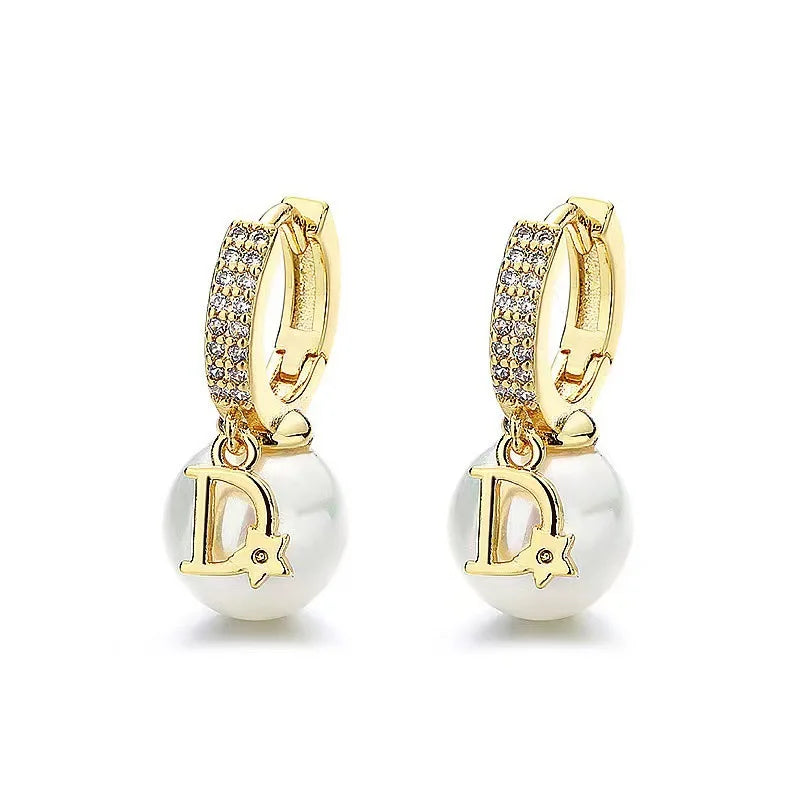 Baylor | Dazzling Pearl Earrings