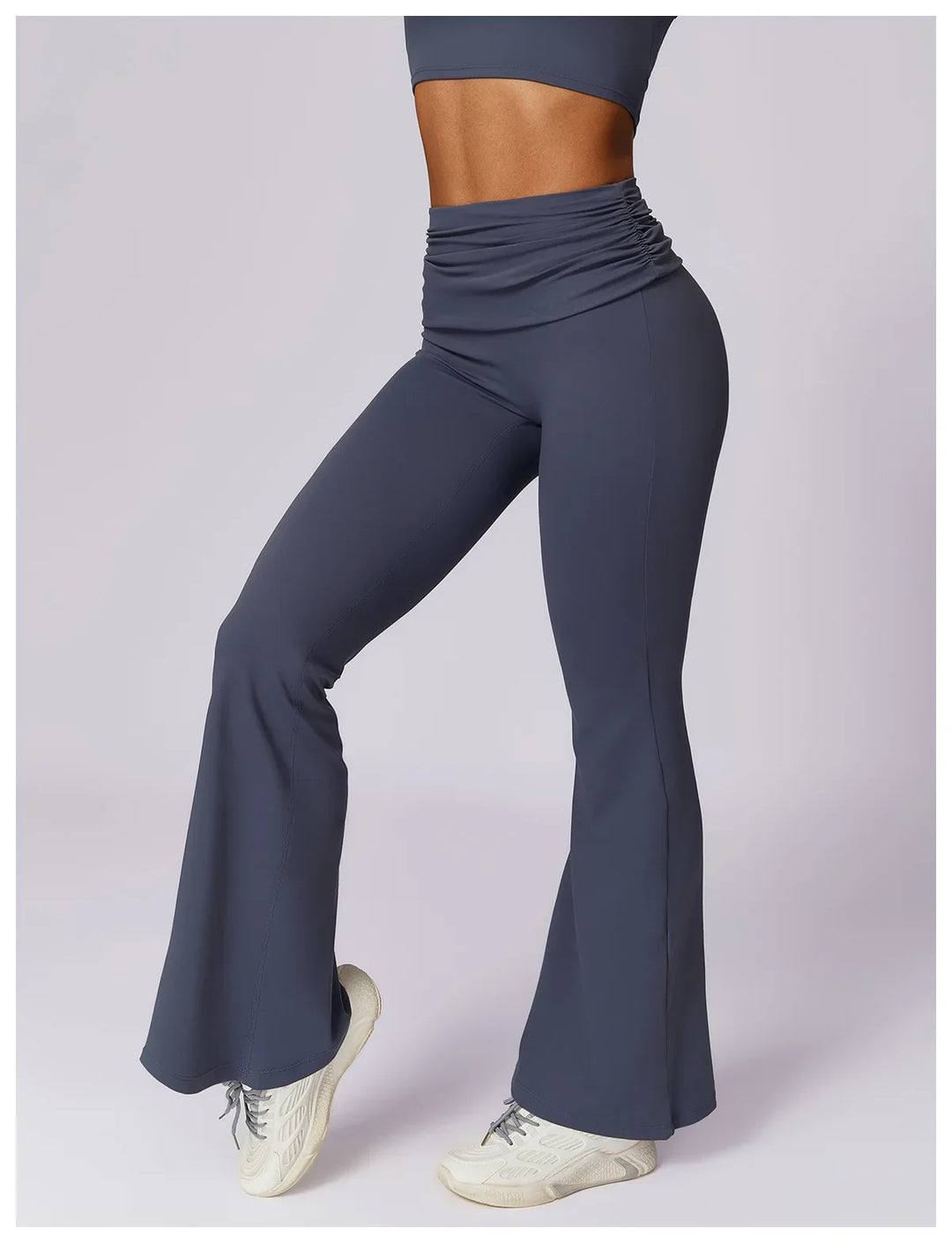 Catherine Flare Leggings Crop Top Set