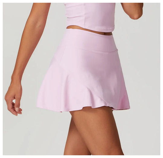 Nora Crop Top Short Skirt Set