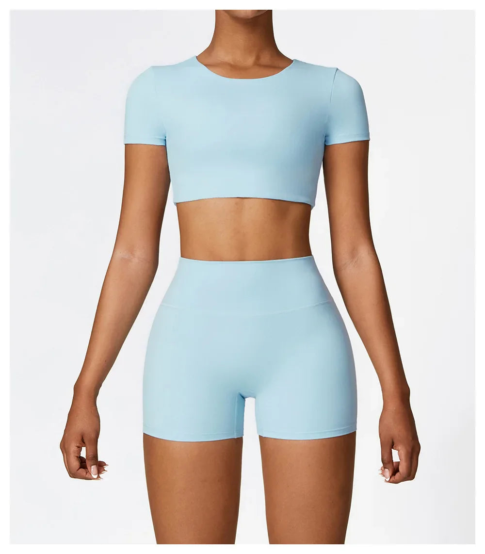 Chloe Shorts Crop Top Set