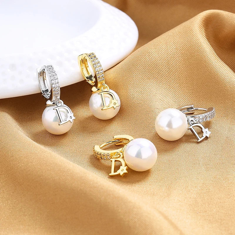 Baylor | Dazzling Pearl Earrings