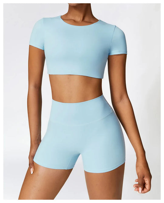 Chloe Shorts Crop Top Set