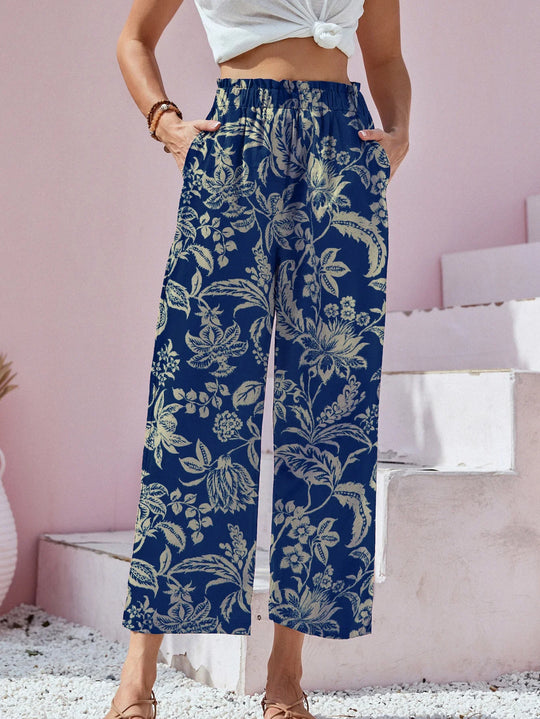 Harper - Chic Floral Wide-Leg Pants