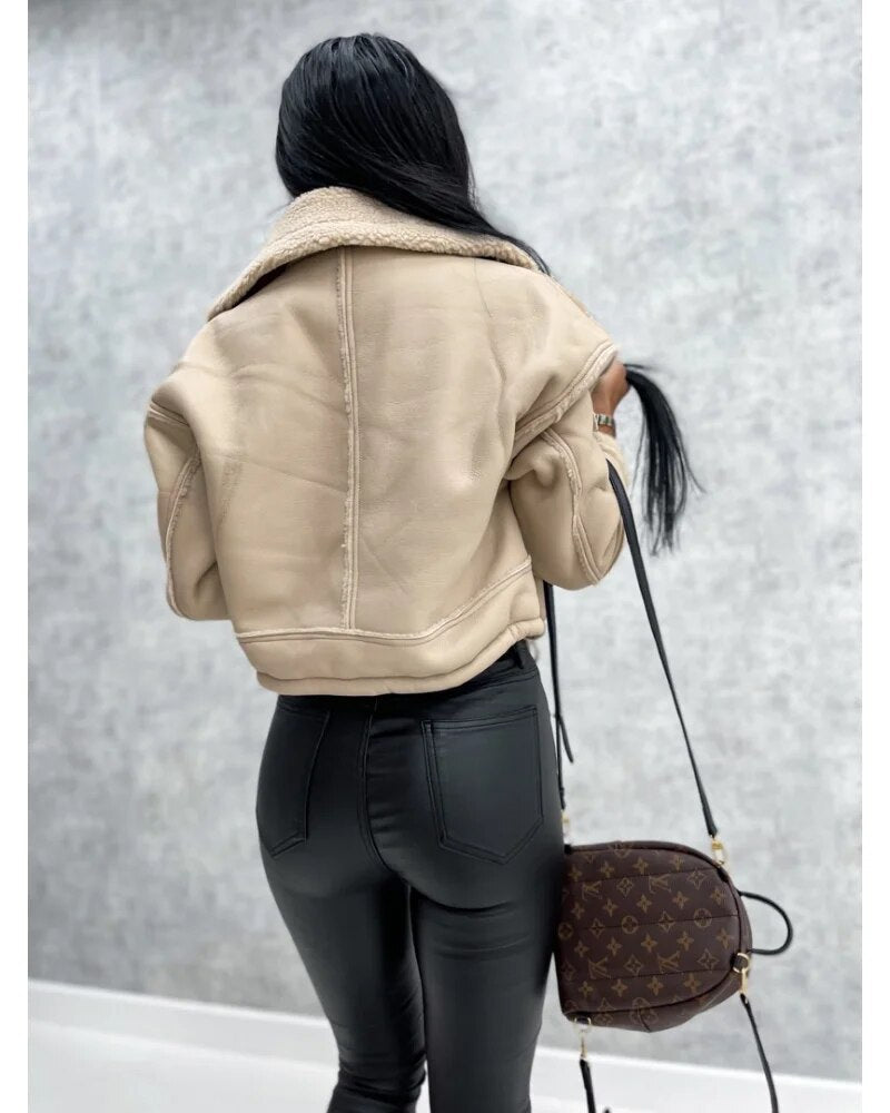 Chloe™ - Luxury Leather Jacket