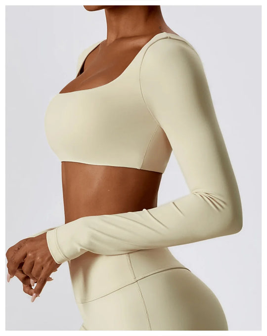 Lottie Long Sleeve Top Flare Leggings Set