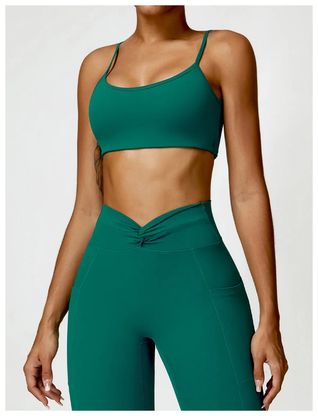 Princess Sports Bra Flare Leggings Set