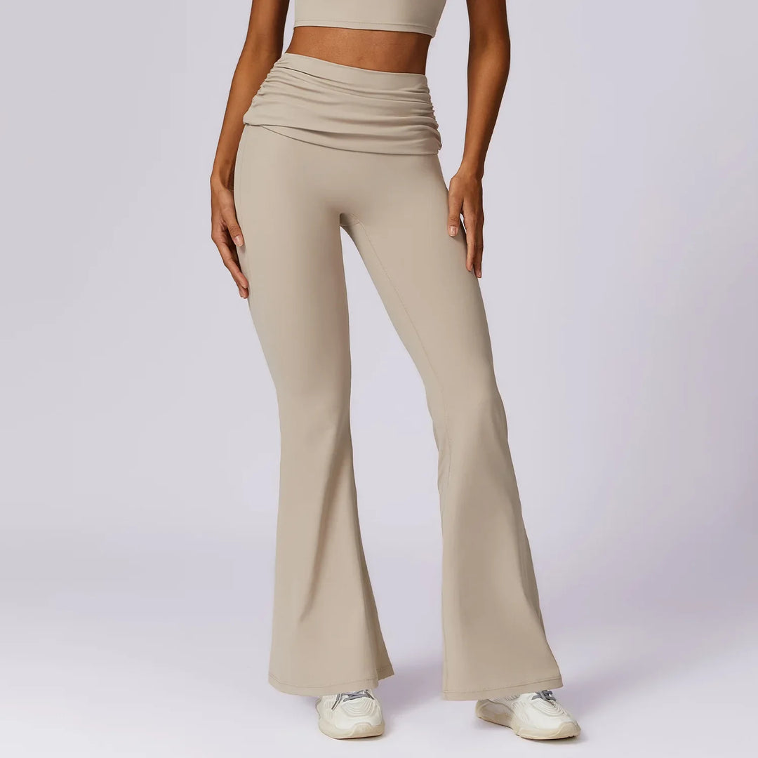 Catherine Flare Leggings Crop Top Set