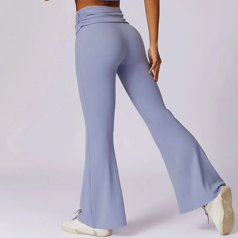 Catherine Flare Leggings Crop Top Set