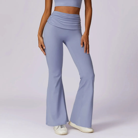 Catherine Flare Leggings Crop Top Set