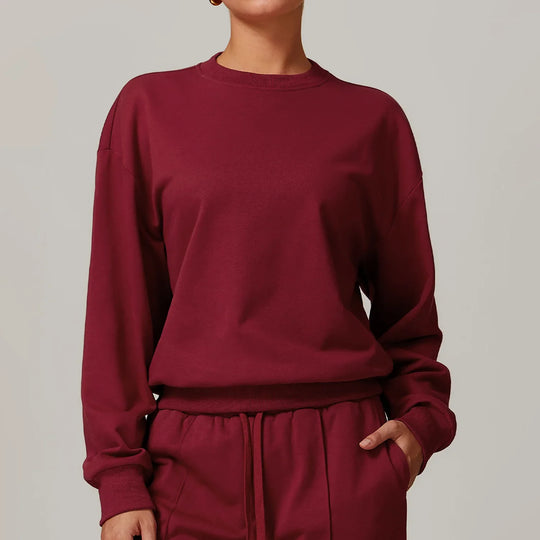 Autumn Round Neck Yoga Top