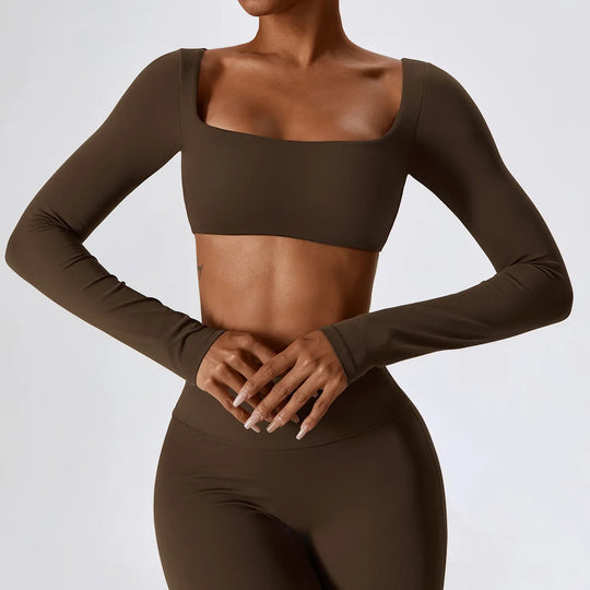 Lottie Long Sleeve Top Flare Leggings Set