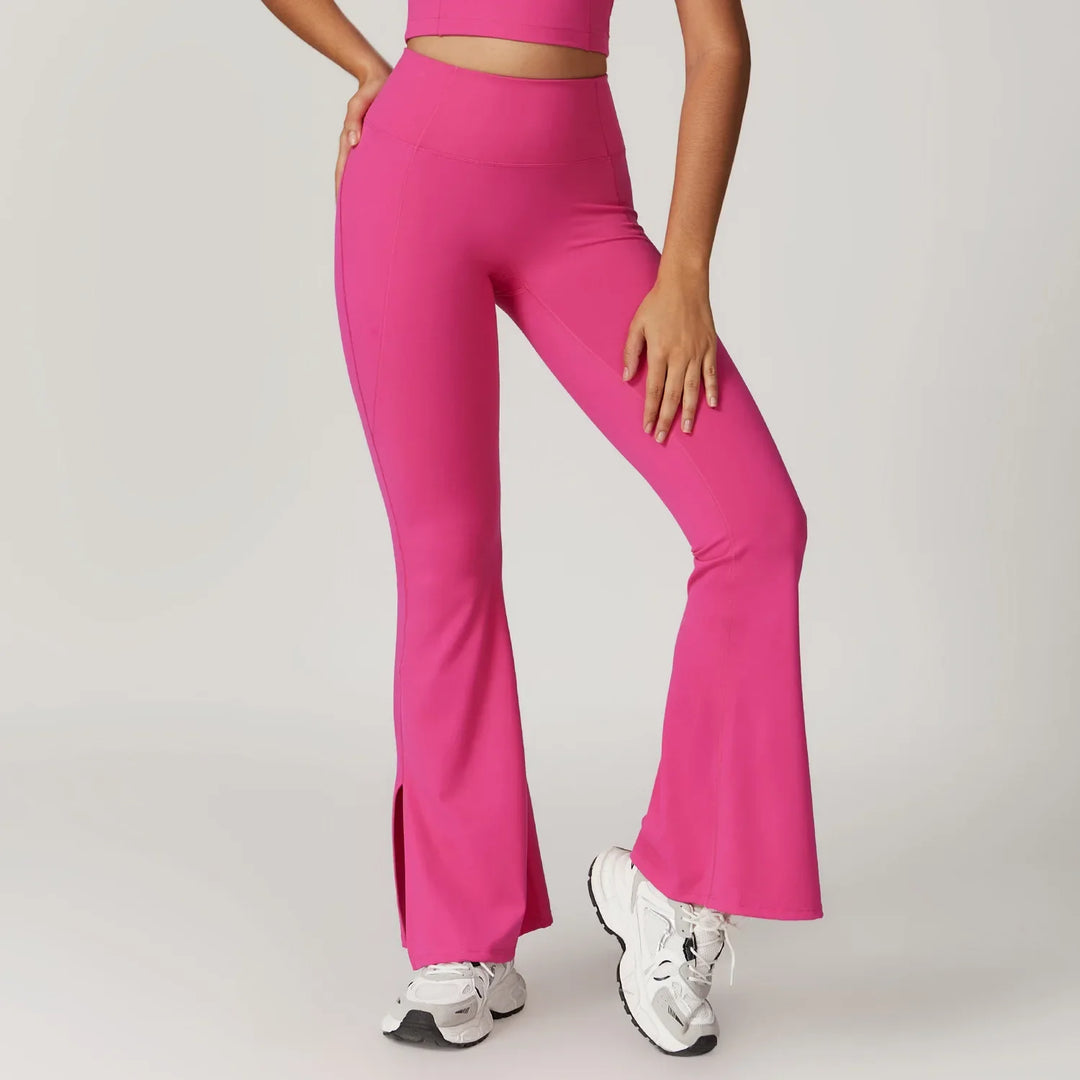 Emilia Flare Leggings Crop Top Set