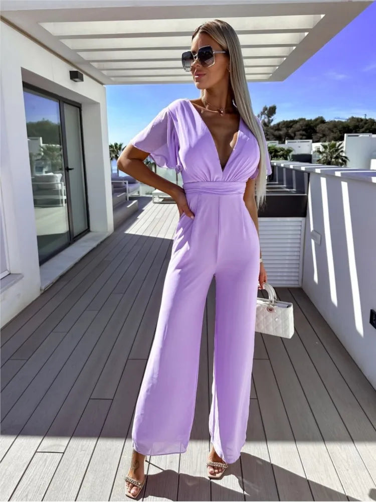 Rosemarie™ | Pleated Party Jumpsuit for Summer