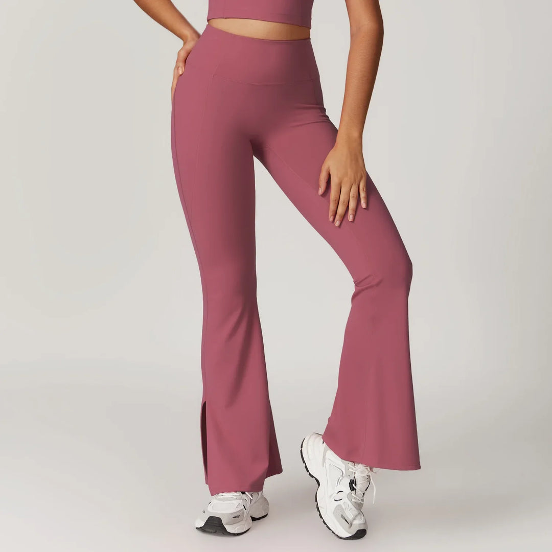 Emilia Flare Leggings Crop Top Set