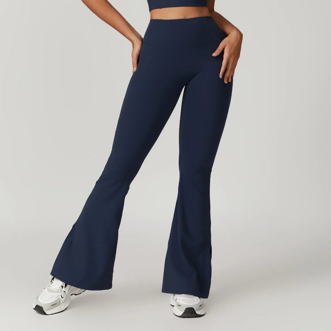 Emilia Flare Leggings Crop Top Set