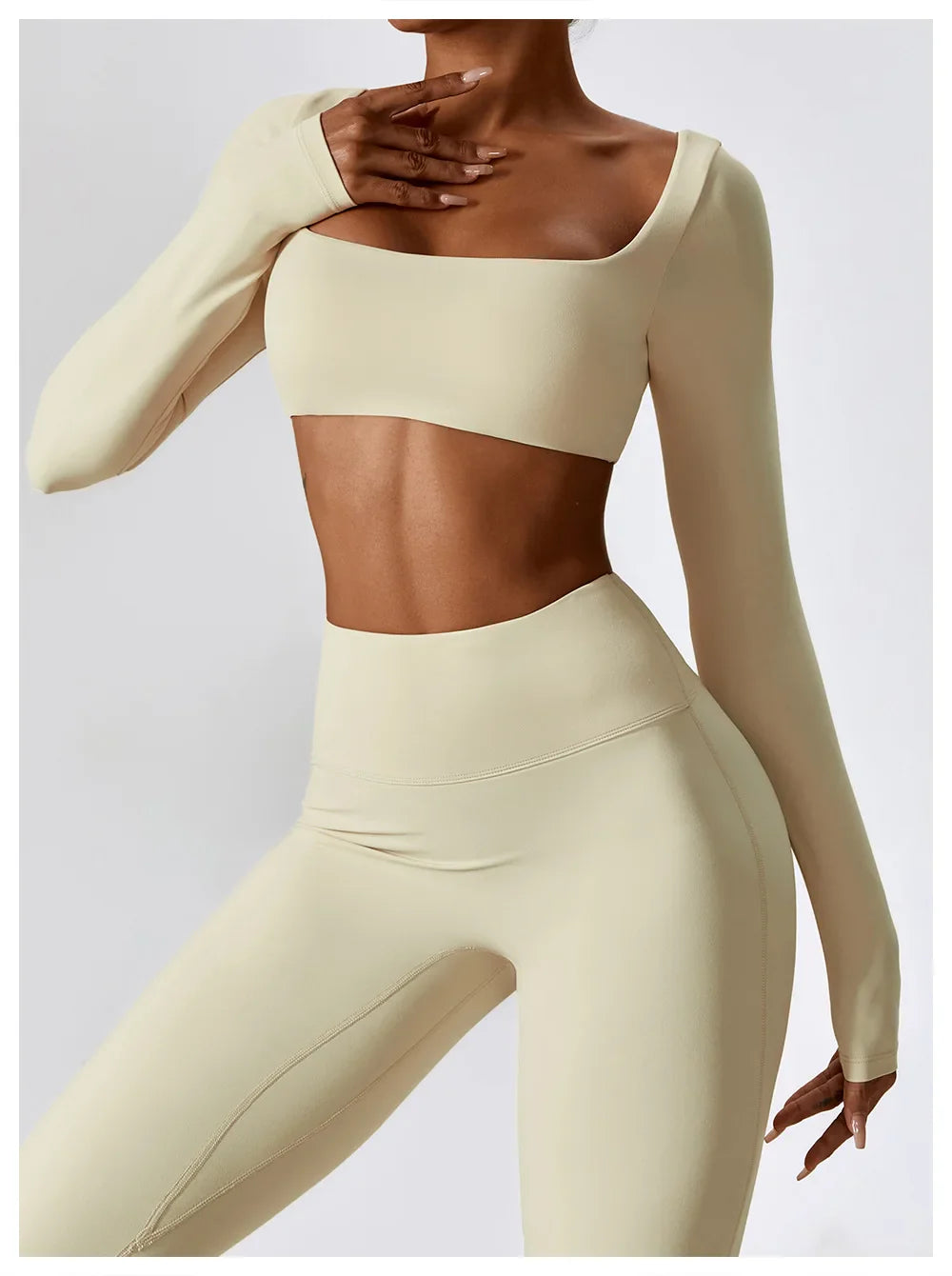 Lottie Long Sleeve Top Flare Leggings Set