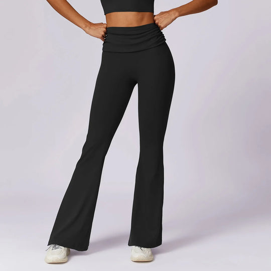 Catherine Flare Leggings Crop Top Set