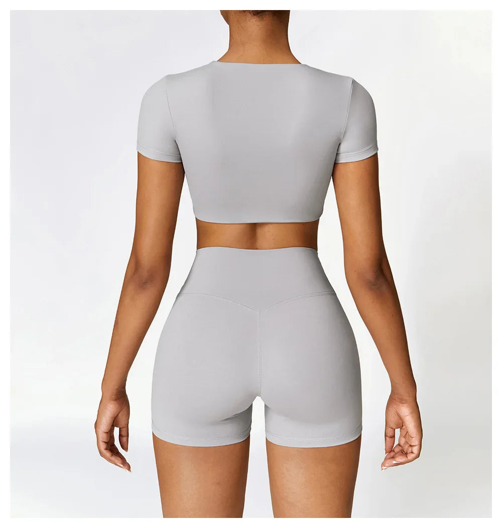 Chloe Shorts Crop Top Set