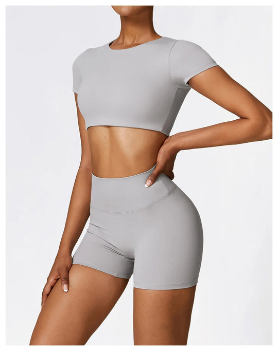 Chloe Shorts Crop Top Set