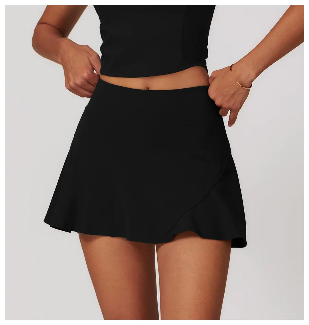 Nora Crop Top Short Skirt Set