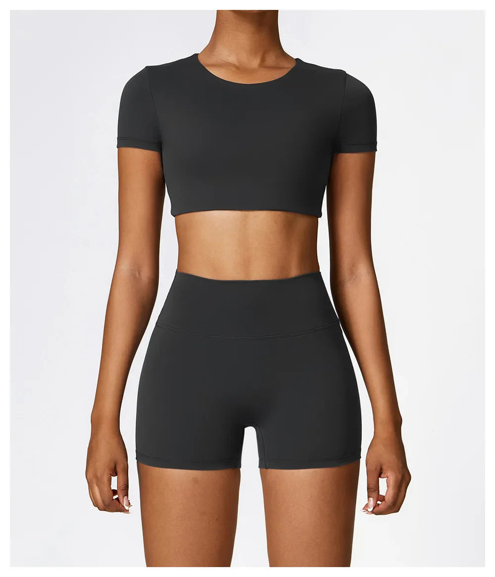 Chloe Shorts Crop Top Set