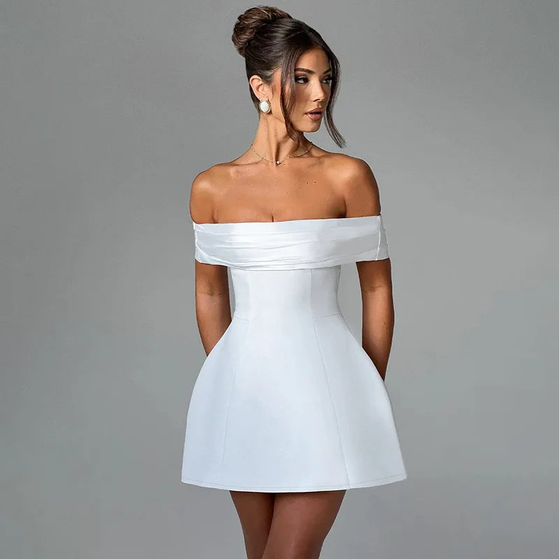 Elora™ | Elegant Off-shoulder Dress