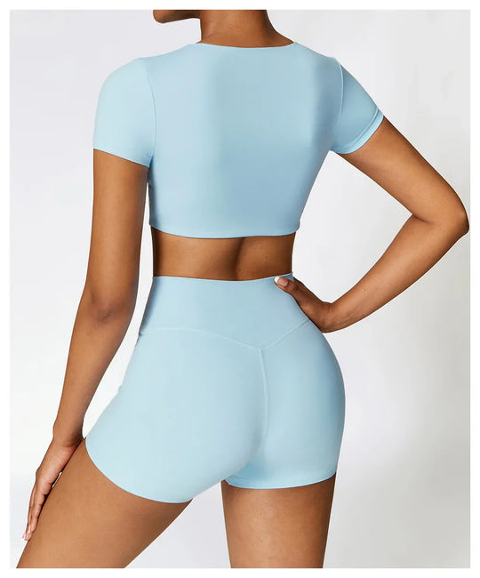 Chloe Shorts Crop Top Set