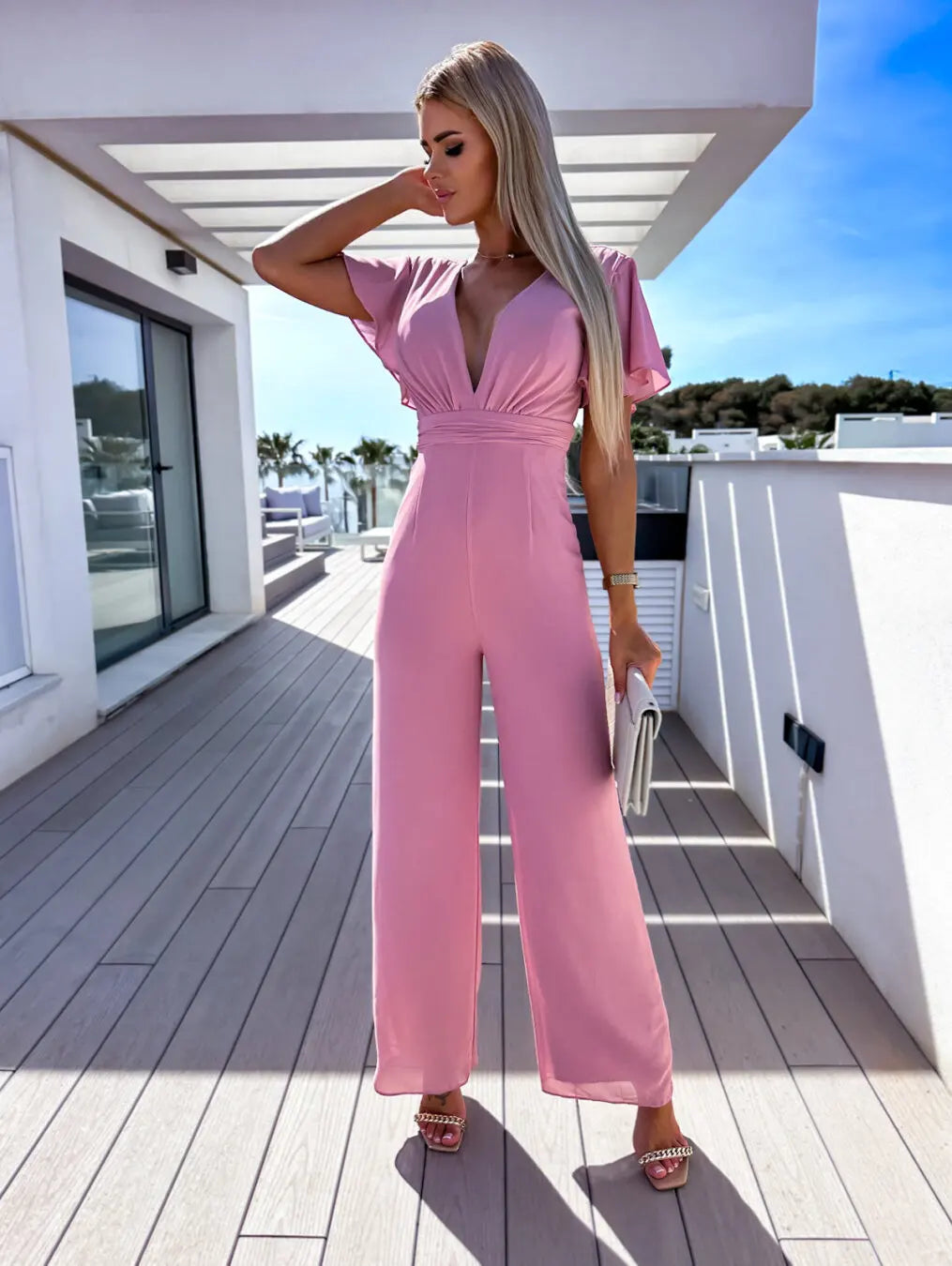 Rosemarie™ | Pleated Party Jumpsuit for Summer