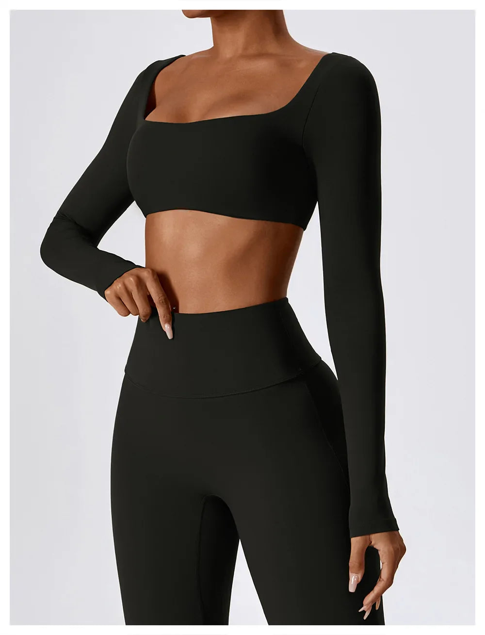 Lottie Long Sleeve Top Flare Leggings Set